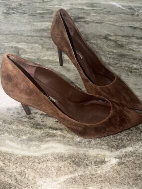 Jeffery Campbell Nikia Pointed Toe Pump In Brown Size 7.5 (SRE)